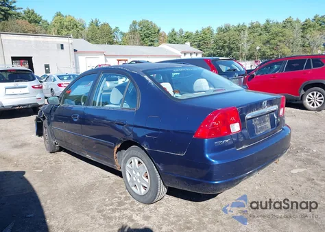 2003 Honda Civic Lx z USA, uszkodzony, nr VIN 2HGES15563H509411
